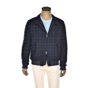 Carlo Barbera Beto Glen Check Plaid Cashmere Jacket